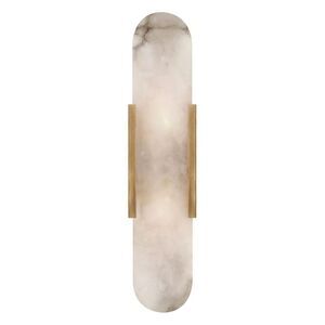Visual Comfort Signature Melange Elongated Medium Wall Sconce Burnished Brass